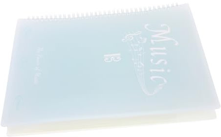 ifundom Music Folder Music Holder Portable Reusable Flip Window Pages Binder for Piano Musicians