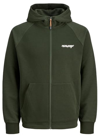 JACK & JONES Herren Jjthatcher Sweat Zip Hood Jjthatcher Sweat Zip Hood (1er Pack)