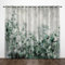 CEDNXOER Thermovorhang Aquarell Pflanzen Verdunklungsvorhänge Ösen 2er Set H 225 x B 140 cm Reben Blätter Schlafzimmer Gardinen und Vorhänge, Grau Blickdicht Wärmevorhang Kälteschutz Tür Gardine