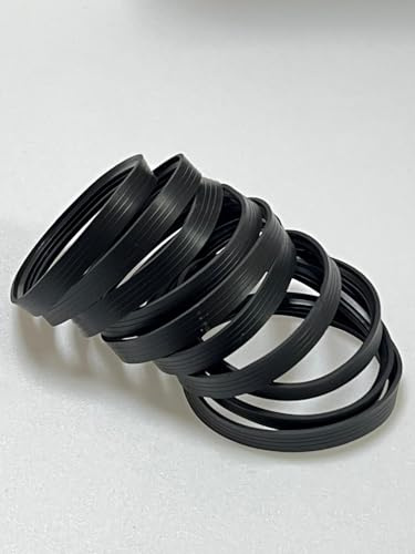 10 juntas de 80 mm de silicona de sellado para tubo de humo, estufa de pellets máx. 200° (D 250 mm H12 PZ10)