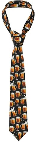 Hnnkloy Classic Neck Tie Beer Glass Men'S Necktie