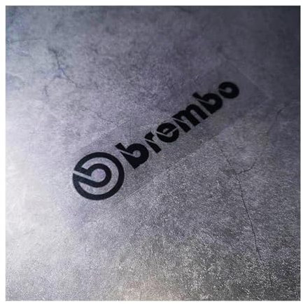Brembo Motorcycle Sticker (1PC) - Waterproof Vinyl Letter Decals for Brake Calipers - High-Temperature Resistant Sunscreen Decoration - Official Style Moto & Car Accessories(BR-Black,15x3.4CM(M))