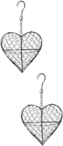 UKCOCO 2 Piezas Maceta Colgante Forma con Rejilla para Suculentas Decoración de Artístico para Oficina Soporte