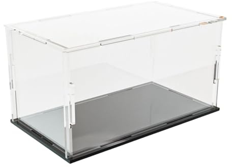 Harilla Acryl Vitrine Modellauto Displaykasten Modellauto Präsentationsbox Aufbewahrungskiste für Spielzeugautos mit Staubschutz für Sammler Regal