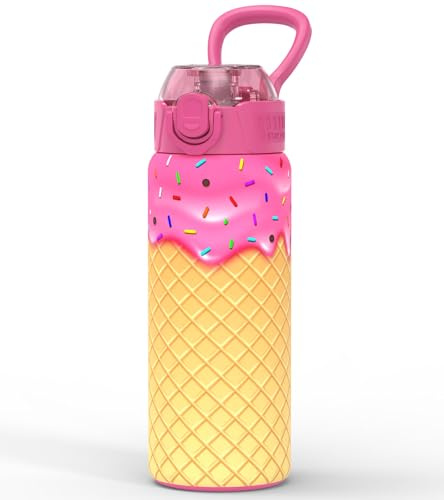 MYFOREST Ice Cream Water Bottle, Odor-free Liner & Triple Insulated