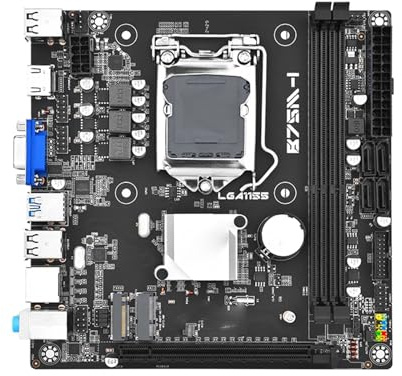 Placa Madre Fit For JINGSHA B75 Mini itx LGA 1155 Compatible con 4 DDR3 USB3.0 SATA3 NVME WiFi Placa Mae Placa mae PC Gamer LGA1155