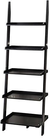 Convenience Concepts American Heritage - Libreria con 5 Ripiani, Colore: Nero