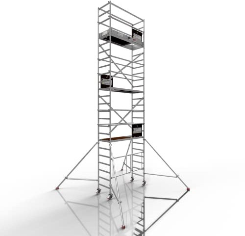 Profigerüst: ALTEC AluKlik® 2.0 800, Arbeitshöhe 8m | TÜV | Made in Germany | inkl. Ø150mm Rollen, Alu Gerüst Rollgerüst Fahrgerüst Baugerüst Faltgerüst Arbeitsplattform…