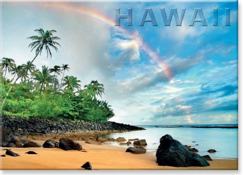 Pacifica Island Art Kühlschrank Magnet mit Hawaiianischem Motiv - Rainbow Land