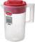 Rubbermaid RCP1777155 Rubbermaid Krug, transparent, 3 l, Rot