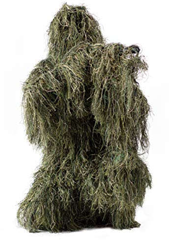 VIVO Ghillie Costume M/L Camouflage Forêt Camouflage Forêt Chasse 4 Pièces + Sac