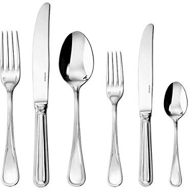 Sambonet Contour Set di Posate Besteck, Acciaio Inossidabile, Grigio, 36 Orfevre