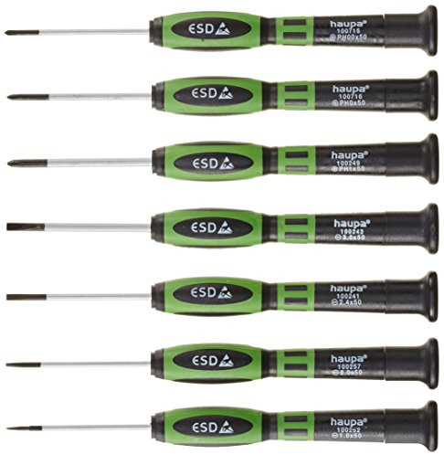 Haupa 104010 - Juego destornillador electronico 7 piezas