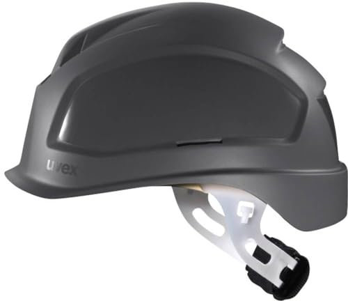 Uvex Pheos E-S-WR Schutzhelm - Unbelüfteter Arbeitshelm für Elektriker - Dunkelgrau Dunkelgrau