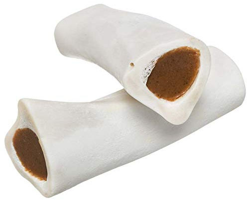 Redbarn Filled Dog Bones, Natural Long-Lasting Dental Treats; Suitable for Aggressive Chewers, Large (6) - 10 Bones (Peanut Butter)
