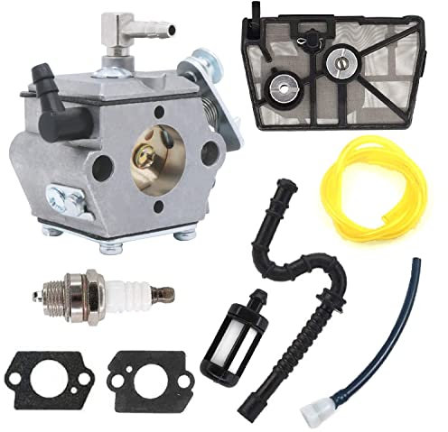 Hippotech Sostituzione del carburatore con Filtro dell'Aria e guarnizioni del Tubo del Carburante per Motosega Stihl 028 028AV