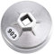 Entatial Ölfilterschlüssel, 74mm 14 Nuten, Aluminiumlegierung, Silber, Vierkantantrieb, für viele Fahrzeuge geeignet