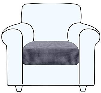 TAOCOCO Sofa Sitzkissenbezug Stretch Kissenbezug 1 Stück Sofakissen Schonbezug Sofasitzbezug für Sofa Sitzkissen Möbelschutz(Grau,1 Sitzer)