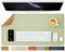 Sous-main en liège double face pour bureau et maison - Organisation de bureau et accessoires - Idéal pour grand tapis de souris et sous-main sur le dessus de bureaux (vert clair, 80 x 40 cm)