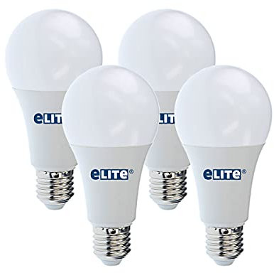 eLITe LED Lampe E27, 11W, 840, 4000K, Universalweiß, 990lm, 240°, ersetzt 75W, 4 Stück