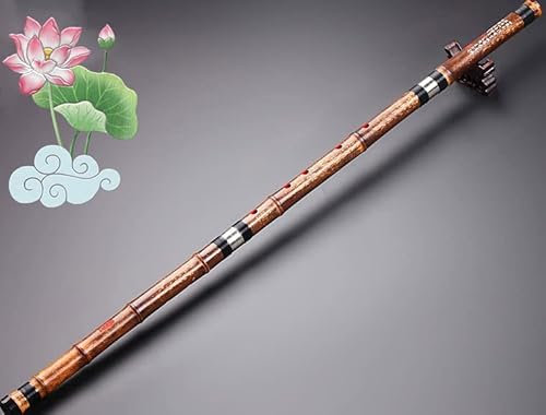 LANDTOM Flûte Xiao professionnelle en bambou violet (droitier) (8 trous G)
