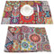 Tischset Boho Mandala Dekoratives Platzset Baumwolle Leinen Tischsets Ethno Böhmischer Stil Blume Paisley Hitzebeständig Waschbar Dekorative Platzsets für Küche Esszimmer 4er Pack 45 x 32 cm