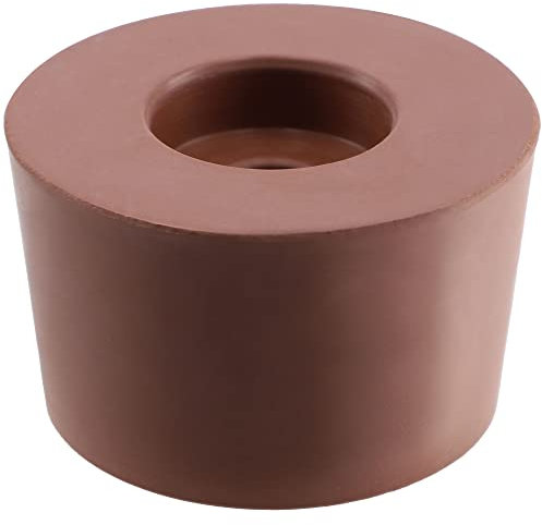 KADAX Tapones de Goma y Corcho Con Orificio para Jarras de Fermentación, Globos y Botellas - Tapones de Goma Maciza