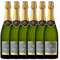 DUET Vino Espumoso Blanco Brut - 6 botellas x 750ml - Total:4500ml