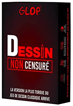 Glop Jeux de Société Adulte - La Version la Plus Tordue du Jeu de Dessin Classique - De 2 à 4 équipes - Jeux de Société - Jeux de Plateau - Jeu de Société Adulte - Cadeau Dessin