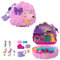 Polly Pocket Pudel Schatulle - Spielset mit Wasserspaß und 2 Teilen mit Farbwechseleffekt, 12 Zubehörteilen und 5 Funktionen, für Kinder ab 4 Jahren, HKV35