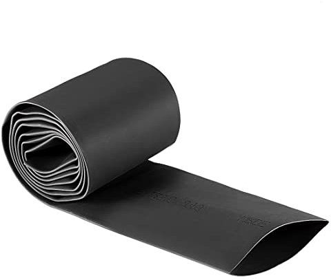 PATIKIL Guaina Termica, 40mm Dia 1m 2:1 Tubi Termorestringenti Impermeabili, Calore Restringente Tubo, Restringibile Tubo Cavo Manica per Isolamento Elettrico, Nero