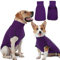 Hjyokuso Pullover Hund, Hundemantel Fleece - Warmer und Leichter Hunde-Pulli, Winter- und Outdoor-Mantel für kleine bis große Hunde - Lila