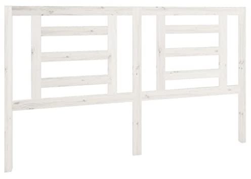 vidaXL Bed Headboard White 166x4x100 cm Solid Pine Wood