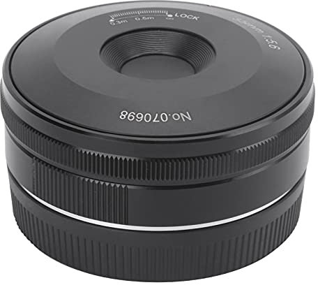 Camera Lens 35mm F5.6 E‑Mount Full Frame Wide Angle Manual Focus Lens, Ultra‑Thin Body Cap 5 Elements In 4 Groups For Sony A7/A9 Series A3000/A6500/A6300/A6400
