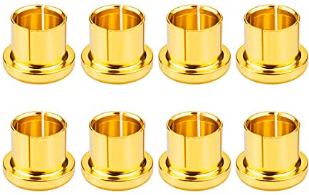 Hi-End RCA Staubkappen, 8X Vergoldete RCA Noise Stopper Caps RCA Cover Caps RCA Jack Caps RCA Socket Caps RCA Protective Cover for RCA Chassis RCA Plug Jacks to Prevent Dirt, EMI, RFI