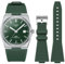 Stanchev Armband für Tissot PRX Uhrenserie, Weicher Silikonarmband für Tissot PRX Powermatic 80, 12mm Ersatzarmbänder für Herren und Damen für Tissot PRX Serie Uhren 40mm (Dark Green)