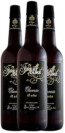 Juan Piñero Great Duke Oloroso V.O.R.S. Palomino Fino Jerez-Xérès-Sherry 12 Años 75 cl Vino dulce (Caja de 3 Botellas de 75 cl)