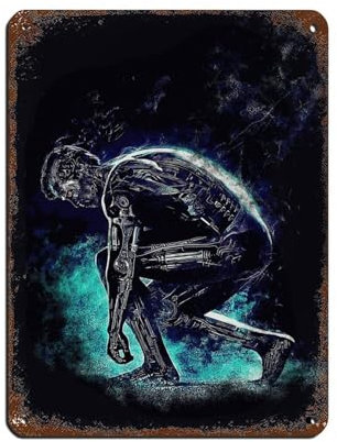 Filmposter The Terminator (5) Retro Poster Metall Blechschild Chic Art Retro Eisen Malerei Bar Menschen Höhle Cafe Familie Garage Poster Wanddekoration 30 x 40 cm