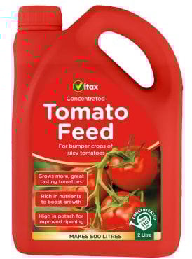 Vitax Liquid Tomato Feed 2L - High Potash Formula - For Indoor & Outdoor - Apply To Individual Plants For Healthy, Juicy Crops All Season Maximize Growth, Flavor, And Yield