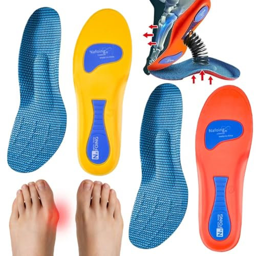 2PCS Semelles Chaussures Orthopédiques de Soutien Voûte, semelles orthopédiques, Semelles Pieds Plats, Semelles Fasciite Plantaire, talonnette epine calcaneenne, Tendinite Tendon Achille Hallux Valgus
