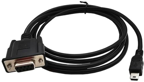 XEYYHAS Cavo adattatore da mini USB 2.0 maschio a RS232 DB9 9 pin femmina, cavo connettore DB9 9 pin a mini USB 5 pin a RS232 cavo adattatore da 1,8 m