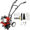52CC - Fresa da giardino a 2 tempi, mini coltivatore, a benzina, con 2 ruote, motozappa a benzina, 1900 W, 6500 – 7000 giri/min, larghezza di lavoro 30 cm, profondità di lavoro 10 cm, per aratura,