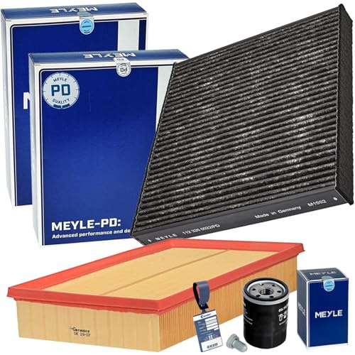 Meyle Filterset Inspektionspaket | 1123260022/PD+1123210041+1003220021+12281+MN1801 für A3 8V Golf 7 Octavia 3