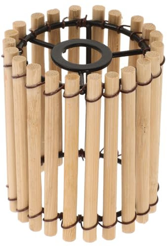UKCOCO Kleiner Lampenschirm Aus Rattan: Mini-Lampenschirm Aus Rattangeflecht 2. 75 Zoll Höhe 2.36 Kleiner Mit Zoll Durchmesser Als Ersatz Für Pendelleuchte Kronleuchter