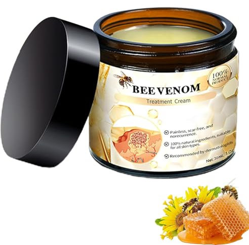 Turonu Bee Venom Treatment Cream, Turonu Crema al Veleno d'Api, 2024 Nuova crema riparatrice professionale al veleno d'api, Crema idratante per uomo e donna, tutti i tipi di pelle