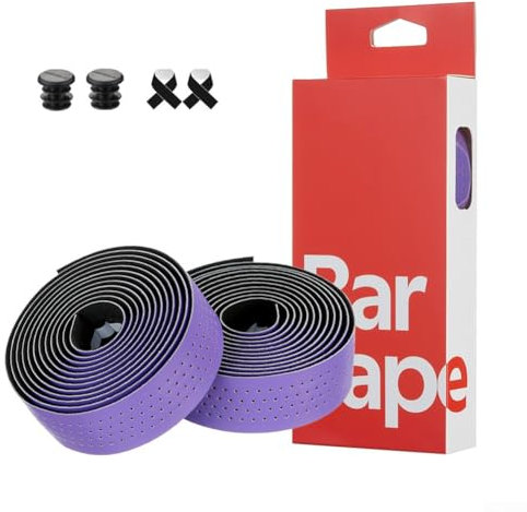 Rennrad-Lenker mit atmungsaktivem und schweißabsorbierendem Polyurethan-Material (lila)