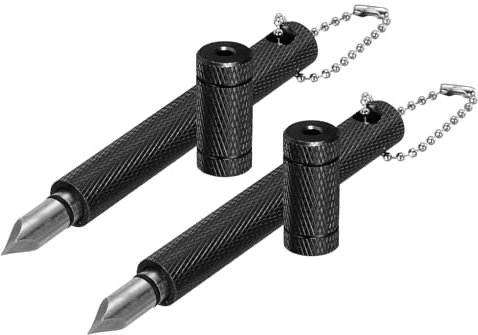 PATIKIL Golf Club Groove Sharpener, 2 Pieces Golf Club Sharpeners Re-Grooving Tool and Cleaner for Men U & V-Grooves Wedges Irons Generate Optimal Back Spin, Black