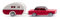 Wiking 020203 H0 PKW Modell Ford Taunus 12M mit Wohnwagen