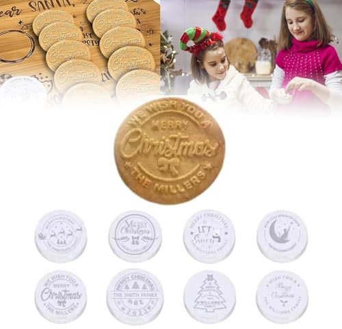 Timbri per biscotti natalizi personalizzati, timbri per biscotti natalizi 2025, per gli amanti della cottura, per principianti