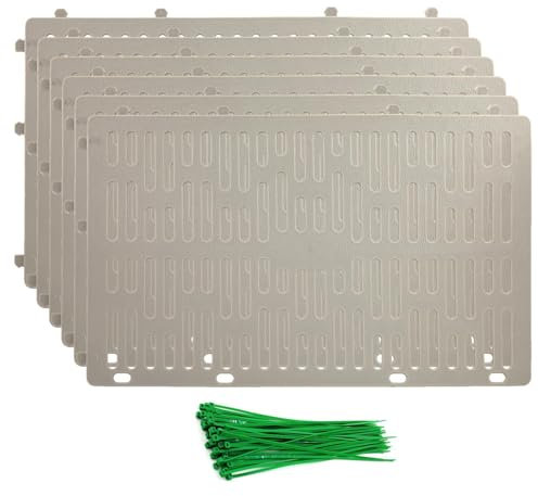 Mxshc Lot de 6 protections pour tronc d'arbre – Manchon de protection empilable pour protéger l'écorce d'arbre avec 50 attaches à glissière